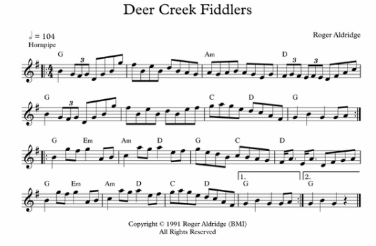 Deer Creek Fiddlers composed by Roger Aldridge
